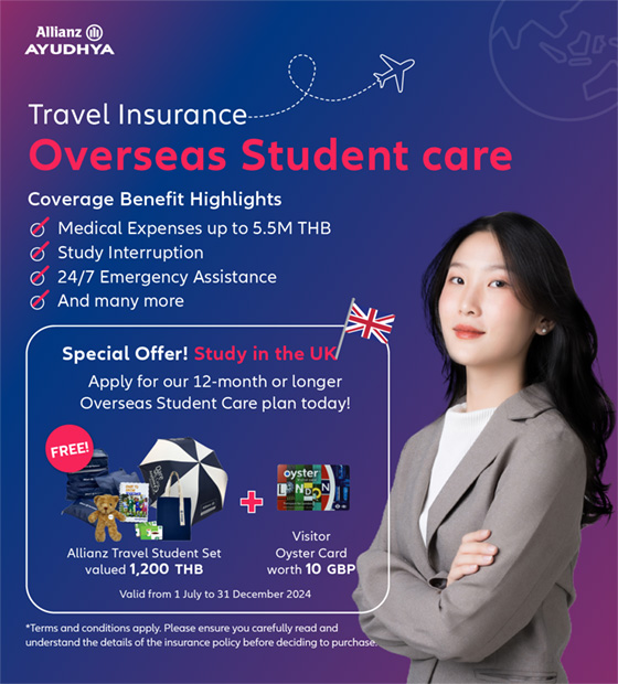 Travel Insurance Promotion - Overseas Student Care Plan (UK)